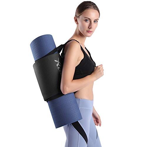 REEHUT Exercise Mat Yoga Knee Pad Elbow Pad 15mm Thick with Strap Mini Mat Cushion Pressure Points for Fitness Pilates Flooring Supplies